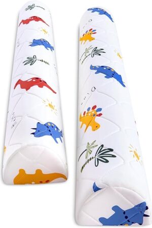 2-Pack Premium Foam Bed Bumpers for Toddler, Non-Slip Bed Rails for Toddlers for Twin, Queen, King Beds, Machine Washable Bumpers Cover for Easy Care๏ผSize: 52" x 7" x 5"๏ผ