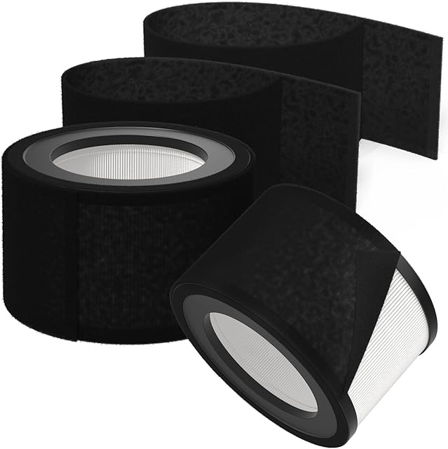 2 Pack HEPA Replacement Filter Compatible with Crane EE-5068 Air Purifier, Part Number HS-1946