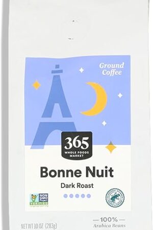 365 by Whole Foods Market, Bonne Nuit Ground Coffee, Dark Roast, 10 Ounce