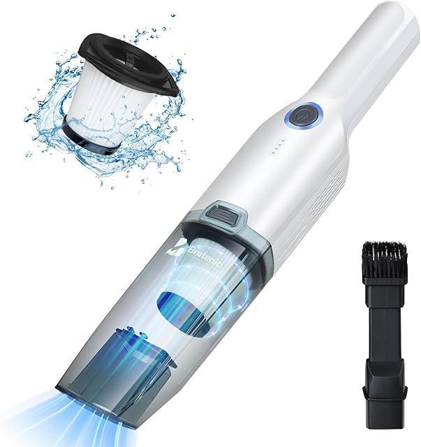 Dust Busters Portable Car Vacuum - 15000PA Cordless, Rechargeable with LED Light, Lightweight Hand Vacuum for Home and Office Cleaning