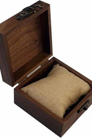 Walnut Wood Box for Crafts, Jewelry Box and watch box Wooden Keepsake Box Gift (Walnut)