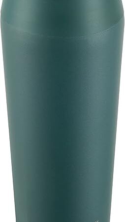 bru Travel Insulated Coffee Cup Travel Mug, 16 oz, Ceramic Lined | Leakproof | Aranya Green | for Hot Drinks