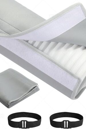 Air Conditioner Hose Cover Wrap, Portable AC Hose Duct Vent Cover Sleeve Insulated Cover with 2 Adjustable Buckle Straps for AC for 5" & 5.9" Diameter Exhaust Hoses Tube, Grey