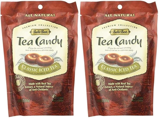 Bali's Best Classic Iced Tea Candy - 42 pieces - 5.3 Oz (Pack of 2)