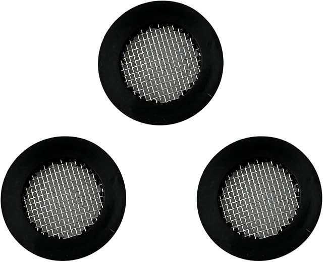 Voolan 3 Pack 3/4" Shower Head Gasket, Washer Filters Water Impurities, Creates A Seal to Prevent Leakage, for 1/2" Shower Head