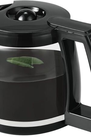14-Cup Glass Coffee Carafe Replacement Compatible with Cuisinart Models DCC-3200P1, DCC- 3200, DCC-2200RC, Coffee Pot Replacement 14 Cup with Ergonomic Handle and Dripless Spout