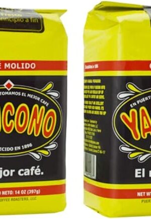 Yaucono Ground Coffee Bagged, 14 Ounce (Pack of 2)