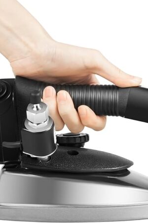 1200W Industrial Electric Steam Iron, 5 Gears Gravity Feed Industrial Electric Steam Iron 140~428℉ for Garment Factories, Drapery Shops, Fabric Processing Shops