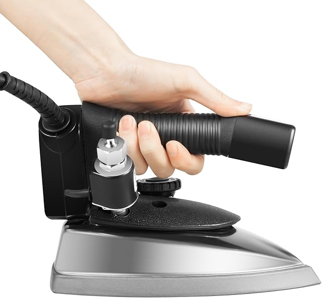 1200W Industrial Electric Steam Iron, 5 Gears Gravity Feed Industrial Electric Steam Iron 140~428℉ for Garment Factories, Drapery Shops, Fabric Processing Shops