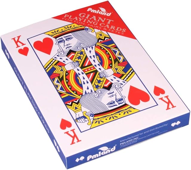 The PMLAND Giant 5 x 7 Inch Large Poker Index Playing Cards