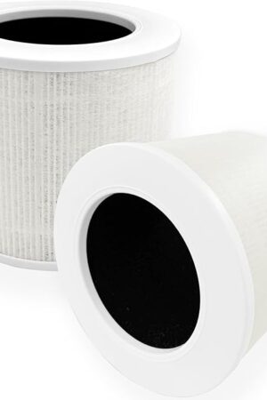 Core Mini-P Replacement Filter for LEVOIT Core Mini Air Purifier, High-Efficiency Activated Carbon, 3-in-1 HEPA, Part Core Mini-RF, 2 Pack