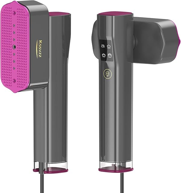 Portable Travel Steamer Iron for Clothes with LCD Touch Screen - 4 Mode Handheld Mini Clothing Steam Iron, Small Garment Steamer Ironing Machine, Hand Held Fabric Steamer for Home, Travel (120V ONLY)