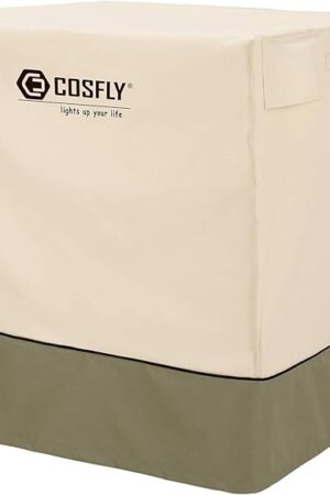 COSFLY Air Conditioner Cover for Outside Units-Durable AC Cover Water Resistant Fabric Windproof Design -Square Fits up to 36 x 36 x 39 inches