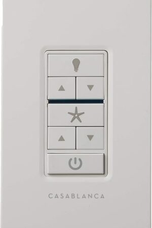 Casablanca Fan Company, 99195, Universal Wall Control, White (Requires Casablanca Receiver - Sold Separately)
