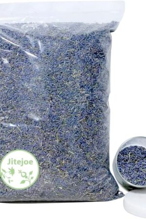 Dried Lavender Flowers, Natural Dried Lavender Buds, Fragrant Dried Lavender Bulk for Drawers and Closets, Wholesale Dried Flowers for Soap, Candle, Sachets, DIY (1 Pound)