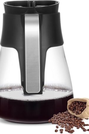 CP307 10 Cup Coffee Pot Replacement for Ninja Specialty Coffee Maker, Glass Carafe Compatible with Ninja CM401 CP300 CP301 CFP101 CFN601 CFP301 ect.