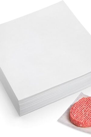 300Pcs Burger Patty Paper, AIMEIKI 7x7 Inch Parchment Paper Squares for Burger Press, Unbleached Smash Burger Paper for Separating Patty, Cake Baking, Wrapping Candies and More