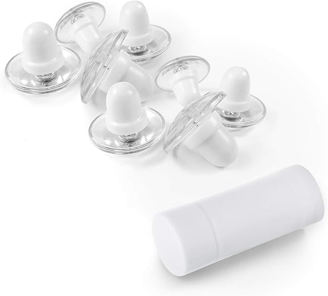 Clear Magnetic Duvet Clips with Magnetic Key for Easy Removal. Pack of 8 Comforter Fasteners That are Safe Locking, Bedding Pins Holds up to 10lbs, Clamps Keeps Comforter from Shifting