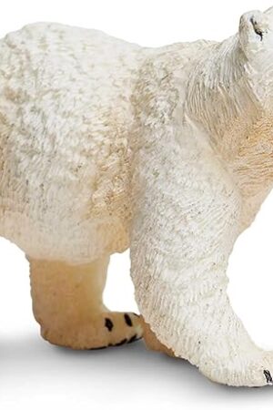 The Safari Ltd. Polar Bear Cub Figurine - Detailed 2.75" Plastic Model Figure - Fun Educational Play Toy for Boys, Girls & Kids Ages 1+
