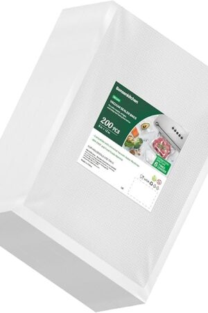 Bonsenkitchen Vacuum Sealer Bags 200 Quart 8" x 12" VB3208