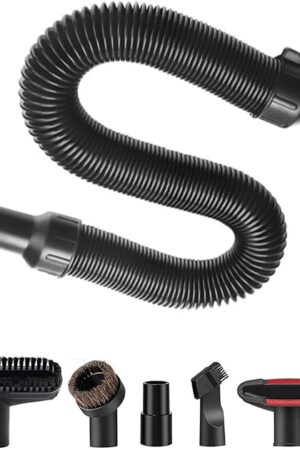 7PCS Vacuum Attachments Kit with 5140128-68 Replacement Vacuum Hose for DeWalt DCV580, DCV580H, DCV581H Wet/Dry Vacuum, Including Horsehair Brushes & Hose Adapter