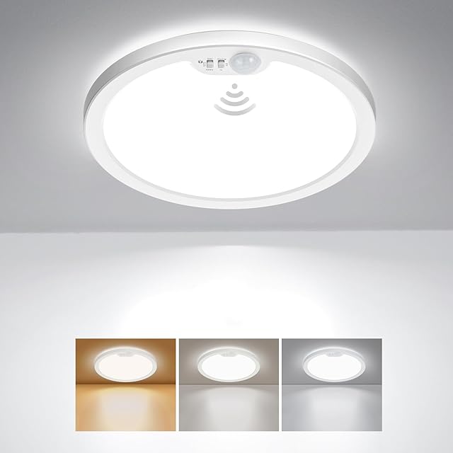 BLNAN Motion Sensor Ceiling Light LED Flush Mount Light Fixture Motion Activated Light