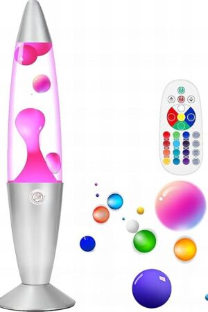 Color Changing LED Smart Magma Liquid Motion Lamp Light with Remote Home Decor Table Lamp for Living Room Bedroom, Office, Birthday Holiday Gifts for Kids Adults Women Men (Siliver)