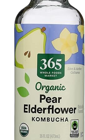 365 by Whole Foods Market, Pear Elderflower Kombucha, 16 Ounce