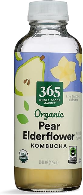 365 by Whole Foods Market, Pear Elderflower Kombucha, 16 Ounce