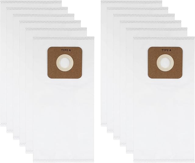12Pcs SAH-6 Vacuum Bags for Simplicity Type A S20EZM Upright Vacuum Cleaner Symmetry and 6 Series