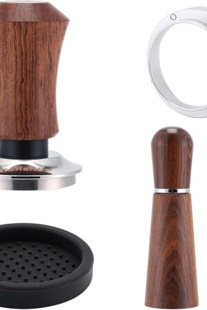 51mm Espresso Accessories Kit,Spring Loaded Calibrated Espresso Tamper,Wdt Tool Espresso and Dosing Funnel Set,Coffee Tamper Espresso Machine Accessories For 51 mm Portafilter Barista Tools