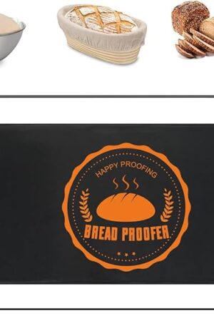 Bread Sourdough Proofer Heating Mat With Temperature & Timer Controller Waterproof Dough Starter Warming Mat for Dough Proofing Yogurt Fermentation