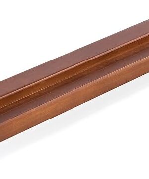 Vinyl Record Wall Mount - an Elegant Display Ledge Made from Solid Wood - This Vinyl Record Shelf Will Hold Records of Any Size (Brown)