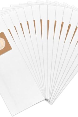 15 Packs AH10143 Upright Bags Replacement for Hoover Commercial HushTone CU2 Vacuum Cleaner CH54013 CH54015 CH54113 CH54115 Replace Part AH10143, White
