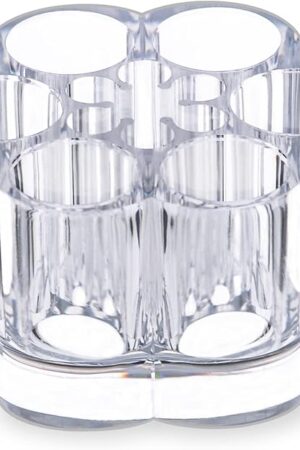 Clear Acrylic Lipstick Holder, Small Compact Organizer 12 Slots