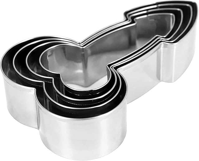 Creative Cookie Cutter Set | DIY Funny Stainless Steel Biscuit Molds for Baking, Kitchen, Party, and Holiday Treats 4-Piece