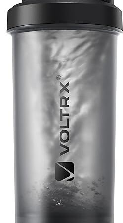 VOLTRX Protein Shaker Bottle, Merger USB C Rechargeable Electric Protein Shake Mixer, Shaker Cups for Protein Shakes and Meal Replacement Shakes, BPA Free, 24oz