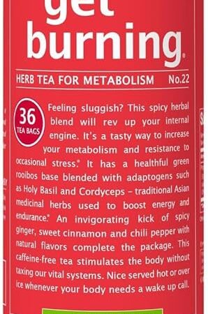 The Republic of Tea Get Burning Herb Tea for Metabolism, 36 Tea Bags