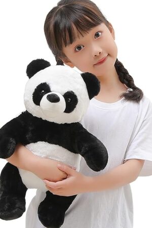 18" Panda Bear Stuffed Animal Plush Toy Cute Soft Body Doll Pillow Kawaii Giant Panda, Gift for Kids Boy Girl Birthday Valentines Christmas