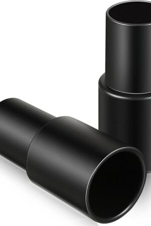 Vacuum Cleaner Adapter 35mm (1-3/8 Inch) to 31 mm (1-1/4 Inch) for Inner Diameter 32 mm Brush Fit to Outer Diameter 35 mm Tube Plastic Vacuum Hose Adapter(2 Pieces)