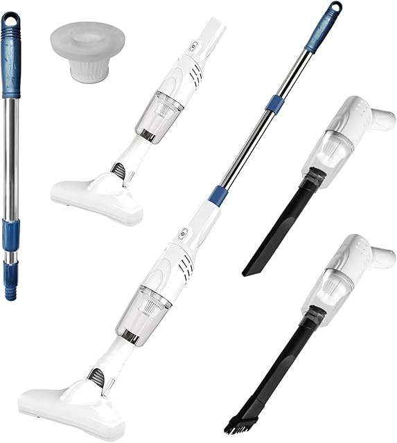 3-in-1 Stick Vacuum Cleaner for Hard Floor and Low Pile Carpet, 0.5L Capacity, with Crevice Tool