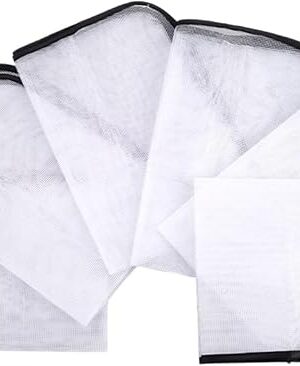 CRASPIRE 6Pcs Black Ironing Cloth Ironings Scorch Mesh Clothes Heat Resistant Pad High Temp Protective Pressing Pads Iron Insulation Net Fabric for Protect Fabrics Sewing Protector Tool Home Reusable