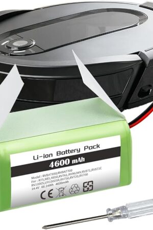4600mAh RVBAT850 Li-ion Battery for Shark Vacuum - Replacement for RV1001AE/R85/R761/RV850/RV1000S/RV1000VL/RV750_N/RV720_N Models​ Vacuum Cleaners