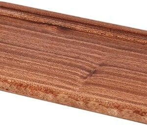 9.84in Wooden Vanity Tray, Bathroom Tray Countertop Organizer Tray for Candle Perfume Soap Dispenser Jewelry Keys