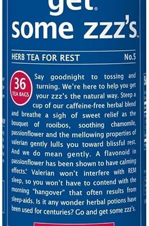 The Republic of Tea - Get Some Zzz’s – No. 5 Herb Tea for Rest, No Caffeine, 36 Tea Bags