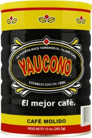 Yaucono Ground Coffee, Arabica, Medium Roast, Puerto Rico, 10 Ounce Can (Pack of 1)