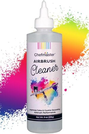Chefmaster Airbrush Cleaner 9 oz – Removes Color Residue, Prevents Buildup & Extends Airbrush Lifespan – Compatible with All Airbrush Brands