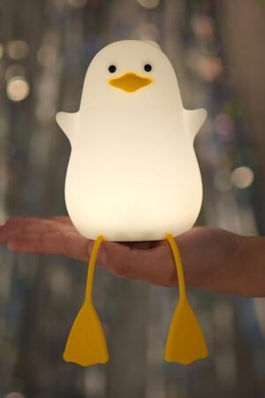 YuanDian Cute Duck Night Light Night Lights for Kids Bedroom Silicone Nightlights