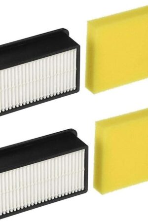 Colorfullife 2 + 2 Pack Style 1008 Filter for Bissell CleanView Upright Vacuums 9595A, 1819, 1822, 1825, 1831, 1330, 1332. 2 Pre-Motor Foam Filter and 2 Post-Motor Filter