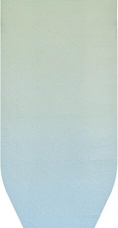 Brabantia Ironing Board Cover C 48.8 x 17.7 in – Soothing Sea | 100% Cotton Top Layer with 0.3 in Foam Padding for Size C Ironing Boards | Durable, Washable, and Easy to Install